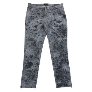 I Heart Ronson Womens Grey Acid Wash Skinny Jeans Ankle Zip Size 10 Slim Denim